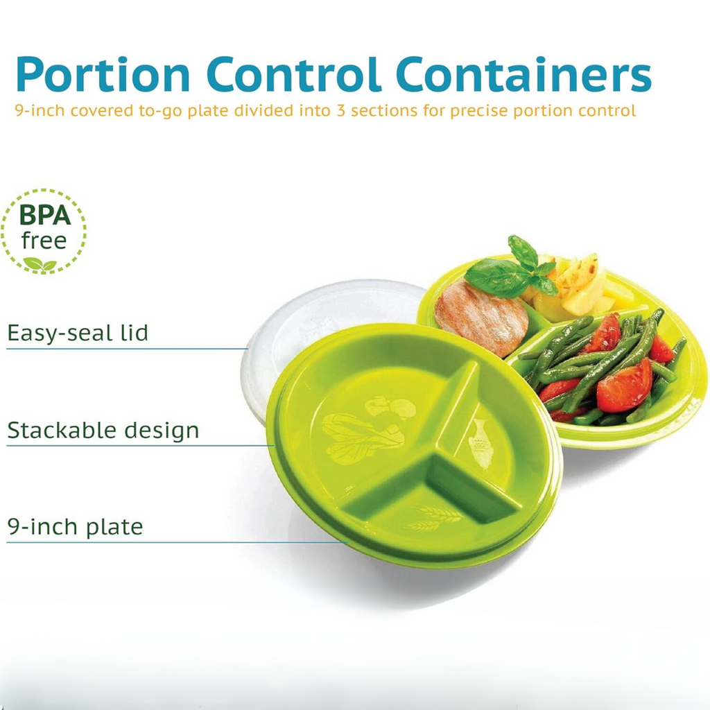 PortionMaster - Handy Travel-Friendly Portion Control Plate