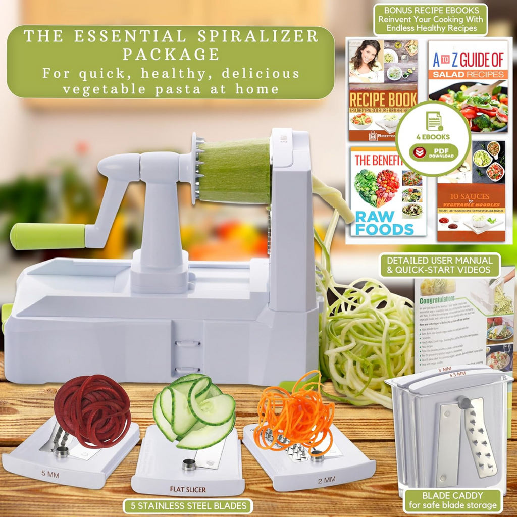 SpiralSlice – 5-Piece Robust Vegetable Slicer