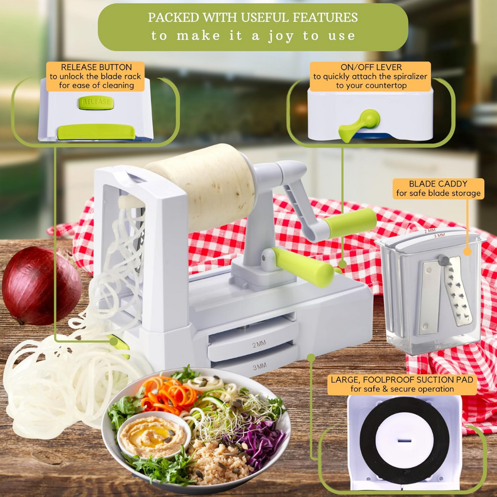SpiralSlice – 5-Piece Robust Vegetable Slicer