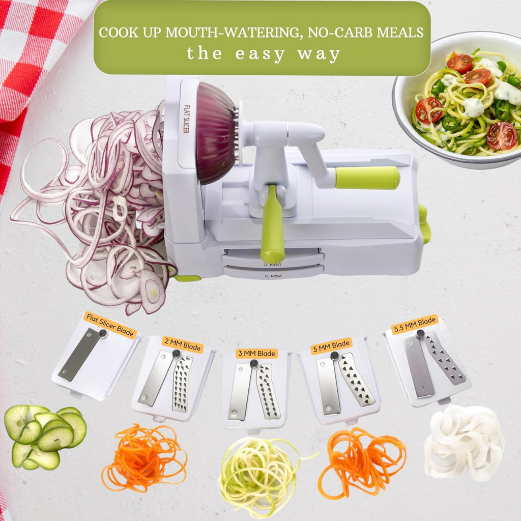 SpiralSlice – 5-Piece Robust Vegetable Slicer