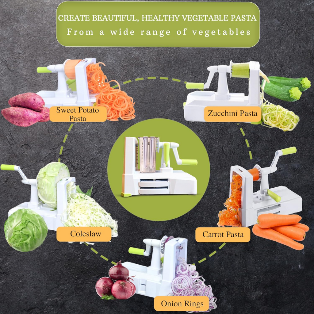 SpiralSlice – 5-Piece Robust Vegetable Slicer