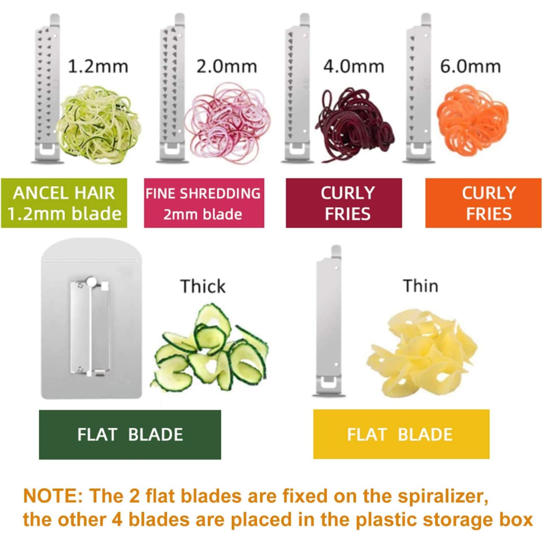 SpiralMaster - Multifunctional Vegetable Slicer with 6 Blades
