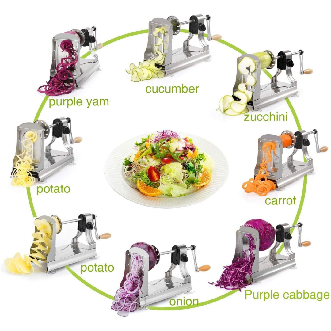 SpiralMaster - Multifunctional Vegetable Slicer with 6 Blades