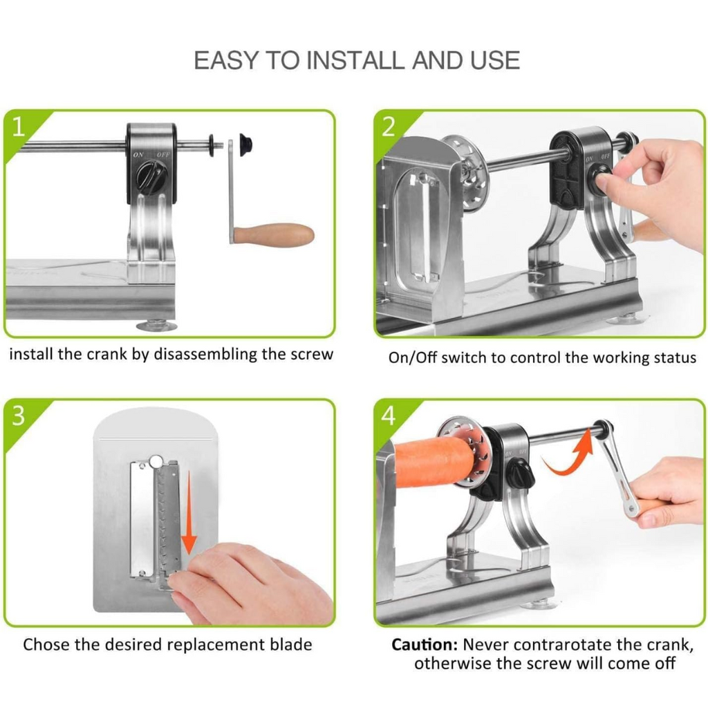 SpiralMaster - Multifunctional Vegetable Slicer with 6 Blades