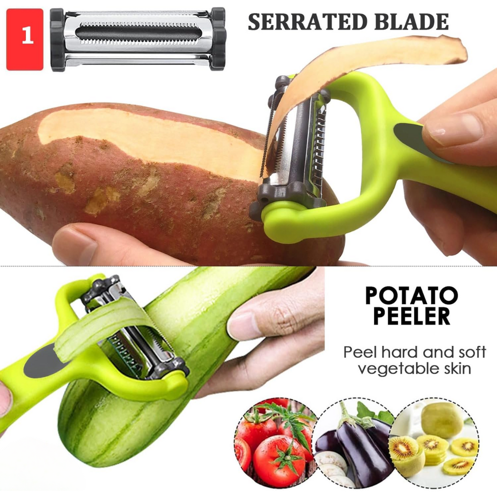 VeggieMaster - 3-in-1 Julienne Peeler for Vegetables