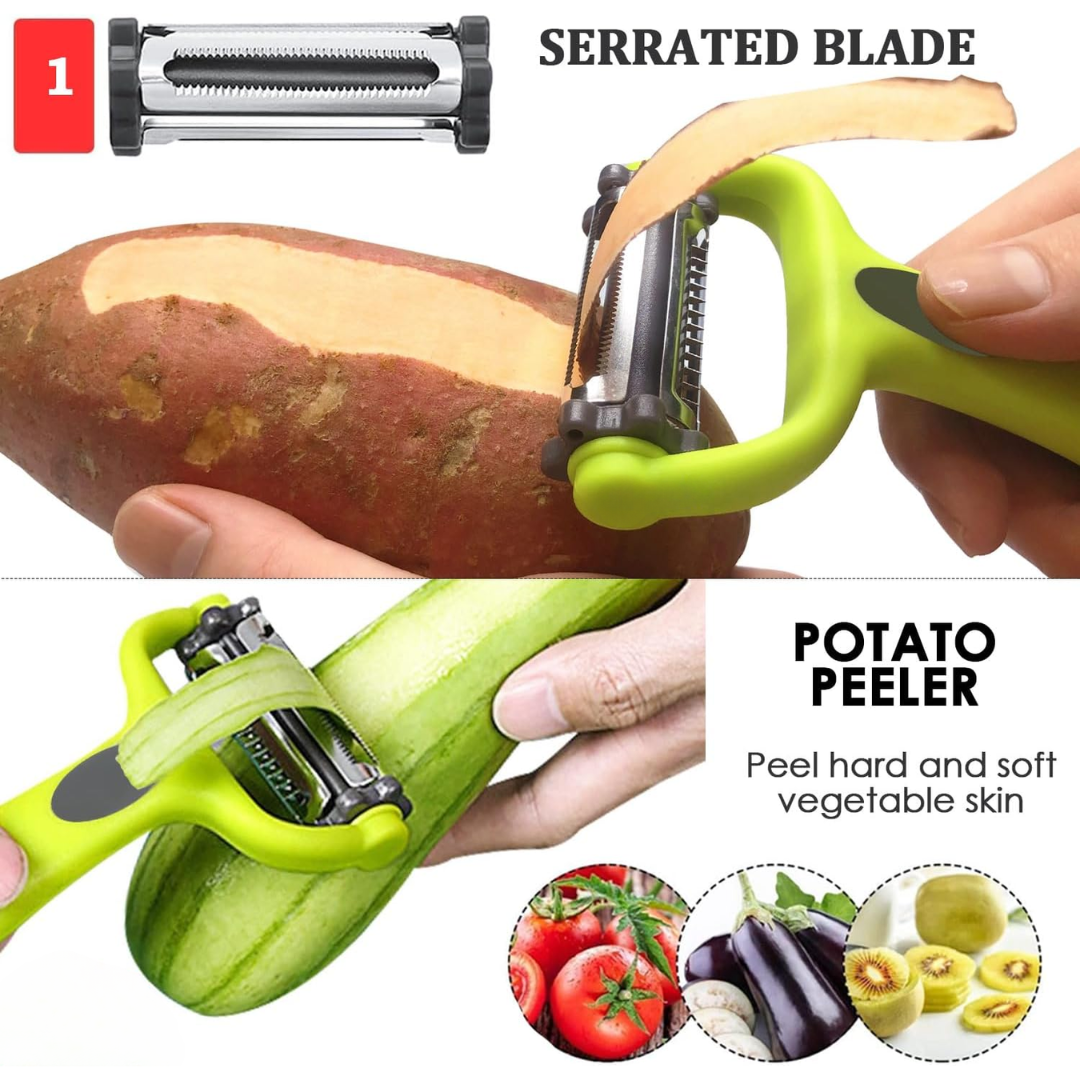 VeggieMaster - 3-in-1 Julienne Peeler for Vegetables