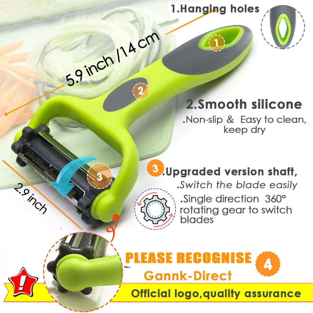 VeggieMaster - 3-in-1 Julienne Peeler for Vegetables