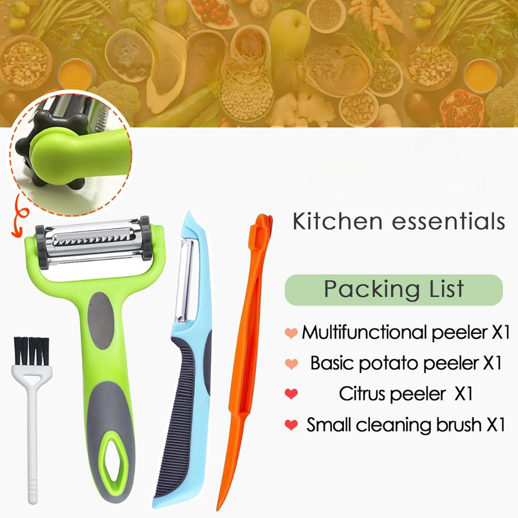 VeggieMaster - 3-in-1 Julienne Peeler for Vegetables