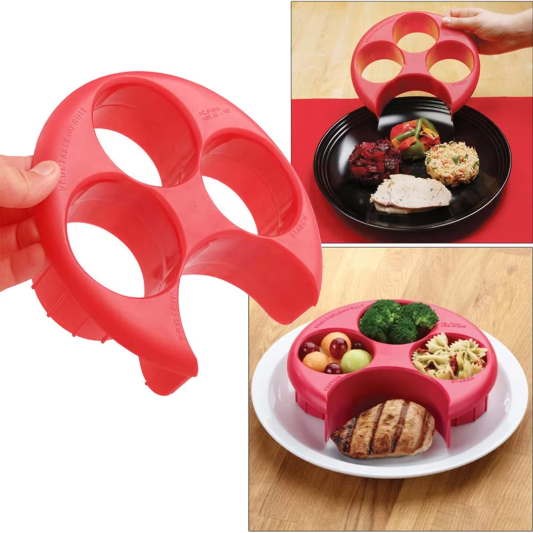 PortionPerfect – Elegant Plate & Container Set