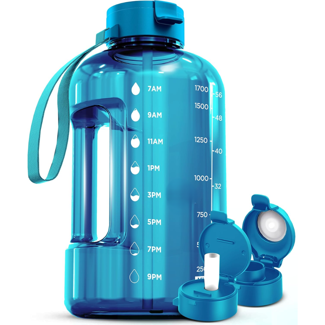 HydraMark - Elegant 2L Water Bottle with Time Marker