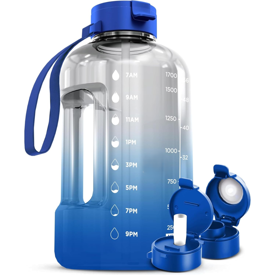 HydraMark - Elegant 2L Water Bottle with Time Marker