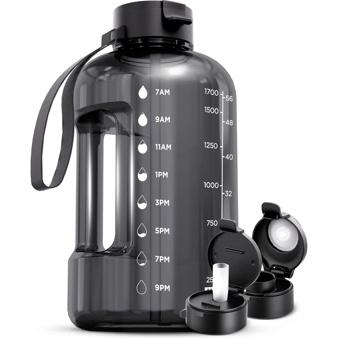 HydraMark - Elegant 2L Water Bottle with Time Marker