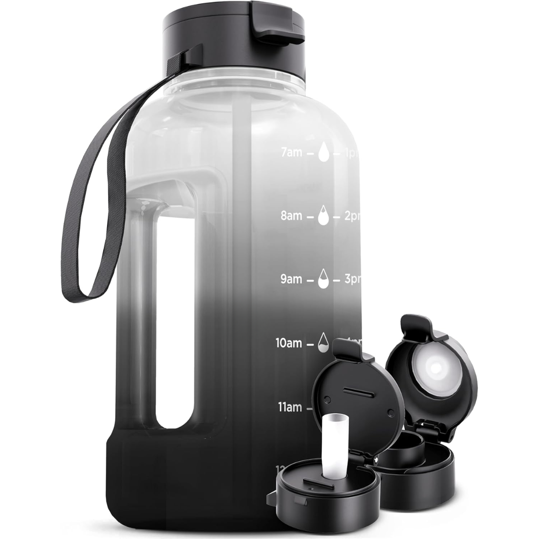 HydraMark - Elegant 2L Water Bottle with Time Marker