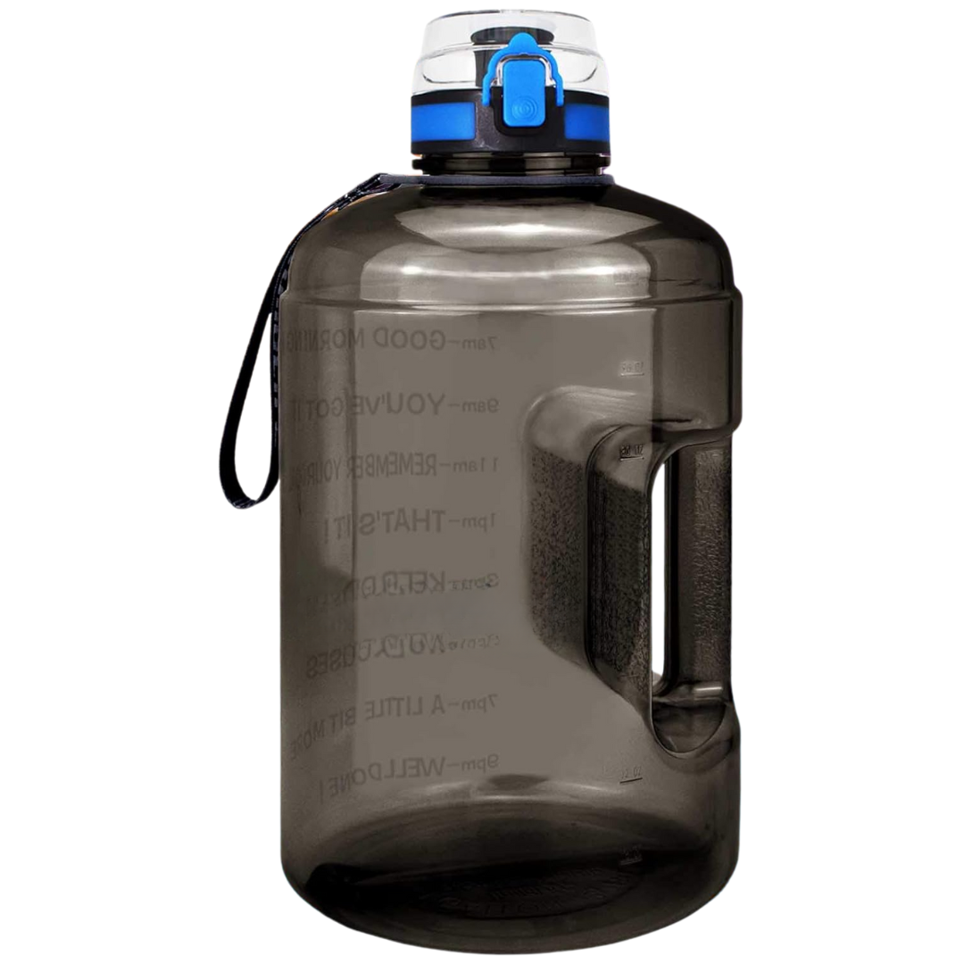 HydroBoost - Motivational Water Bottle Whiteh Time Markers