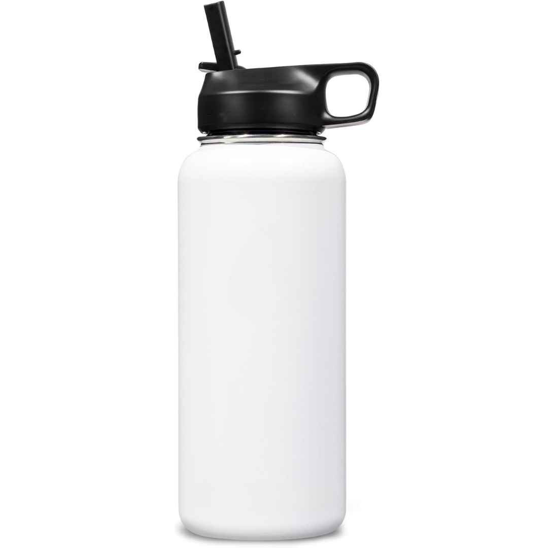 HydroElite – Stainless Steel Bottle with Straw for Drinks