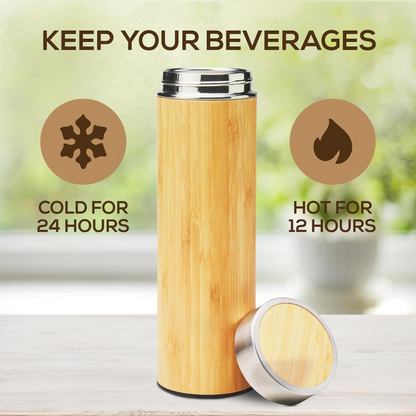 TeaFusion - Luxury Bamboo Tea Bottle 500ml