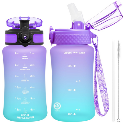 EcoFlow - Reusable Tritan Water Bottle with Straw