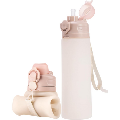 FlexiHydrate - Foldable Silicone Water Bottle 600ml