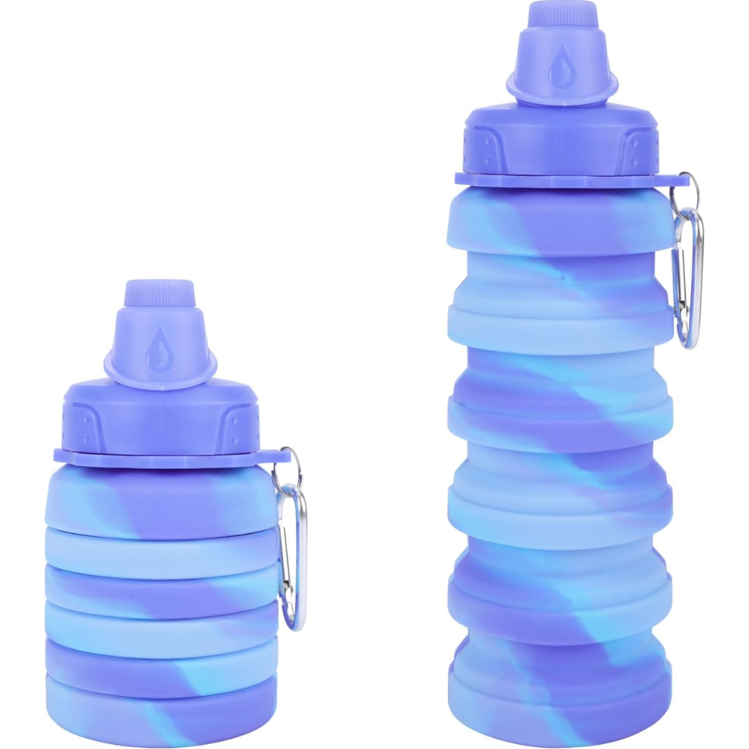 FlexiHydrate - Compact Foldable Water Bottle for Travel
