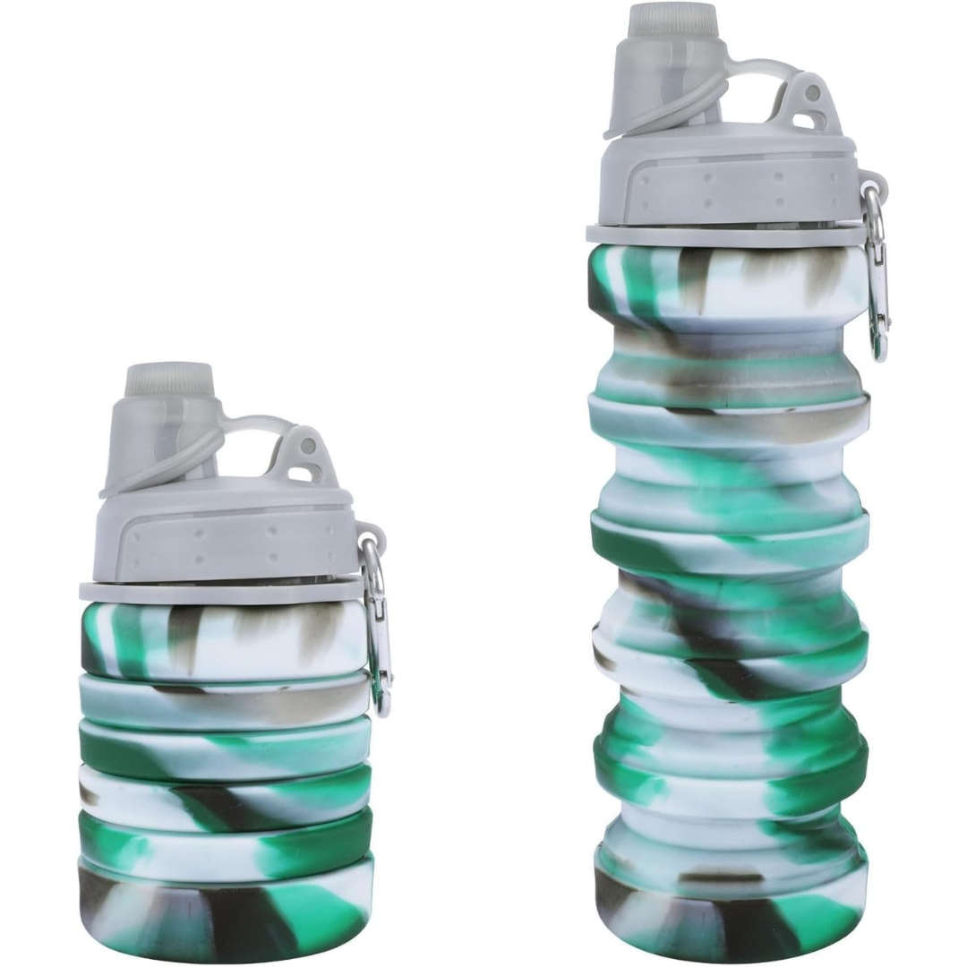 FlexiHydrate - Compact Foldable Water Bottle for Travel
