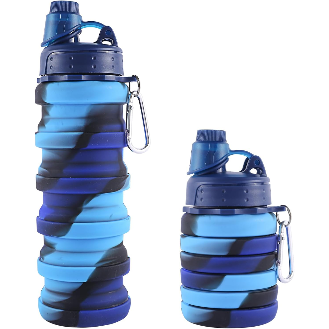 FlexiHydrate - Compact Foldable Water Bottle for Travel
