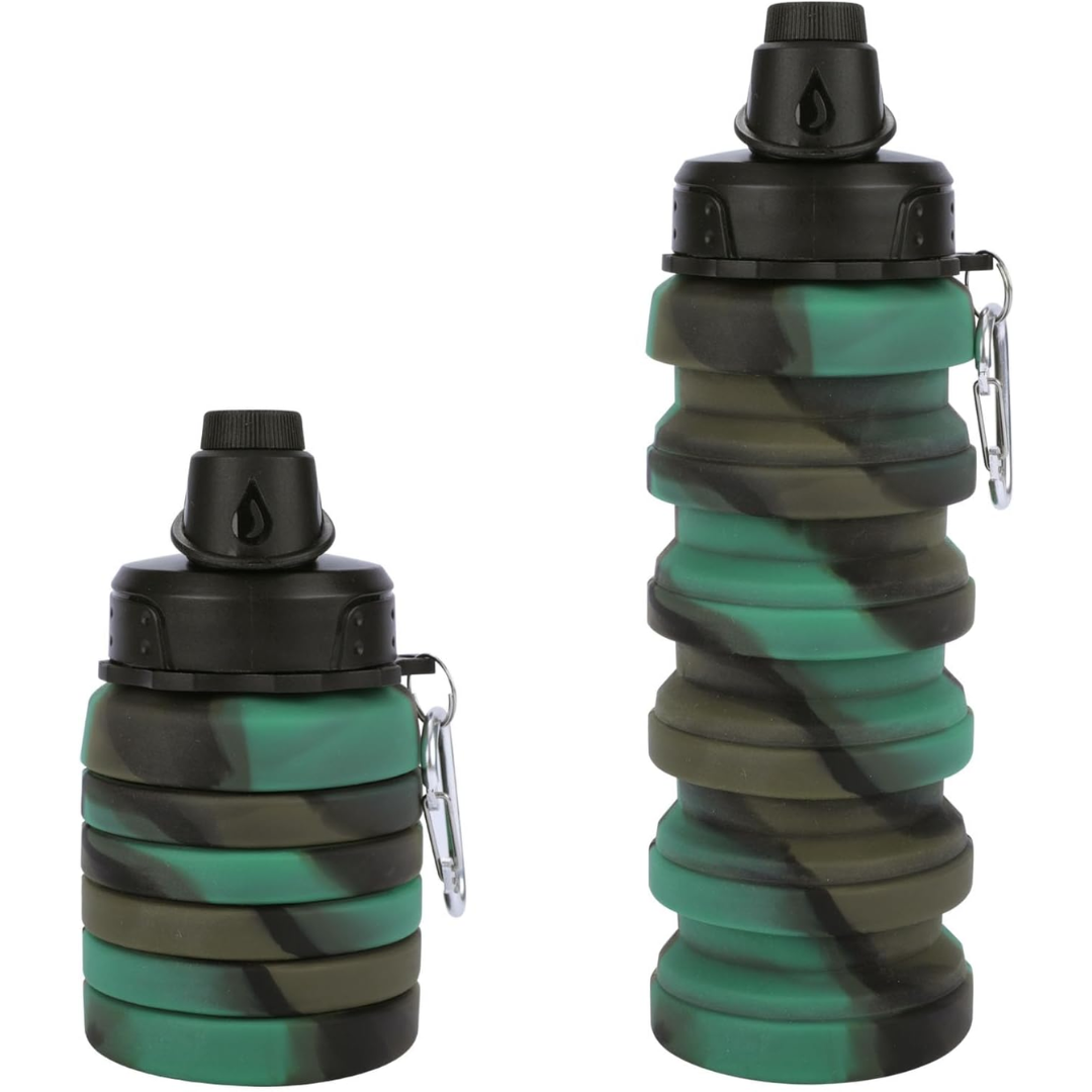 FlexiHydrate - Compact Foldable Water Bottle for Travel
