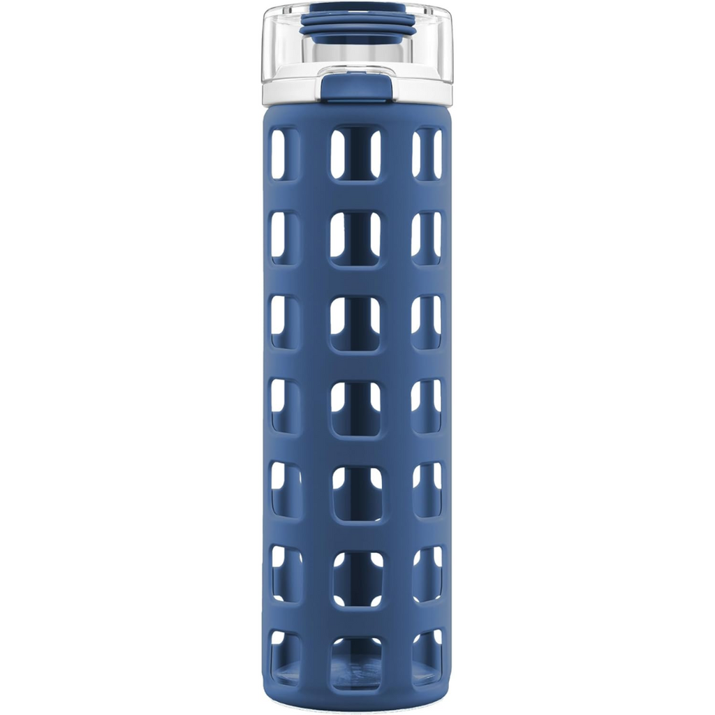 PureSip – Sustainable Glass Water Bottle with Flip Lid