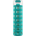 PureSip – Durable Glass Water Bottle Whiteh Flip Lid