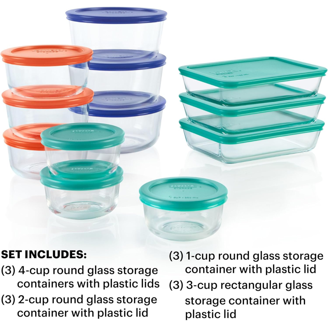 GlassKeeper - 12-Piece Storage Jar Set