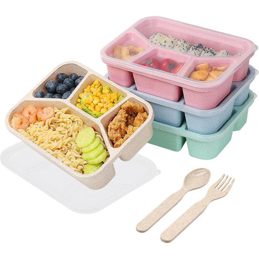 BentoBox - Set of 4 Snacks Boxes with Compartments