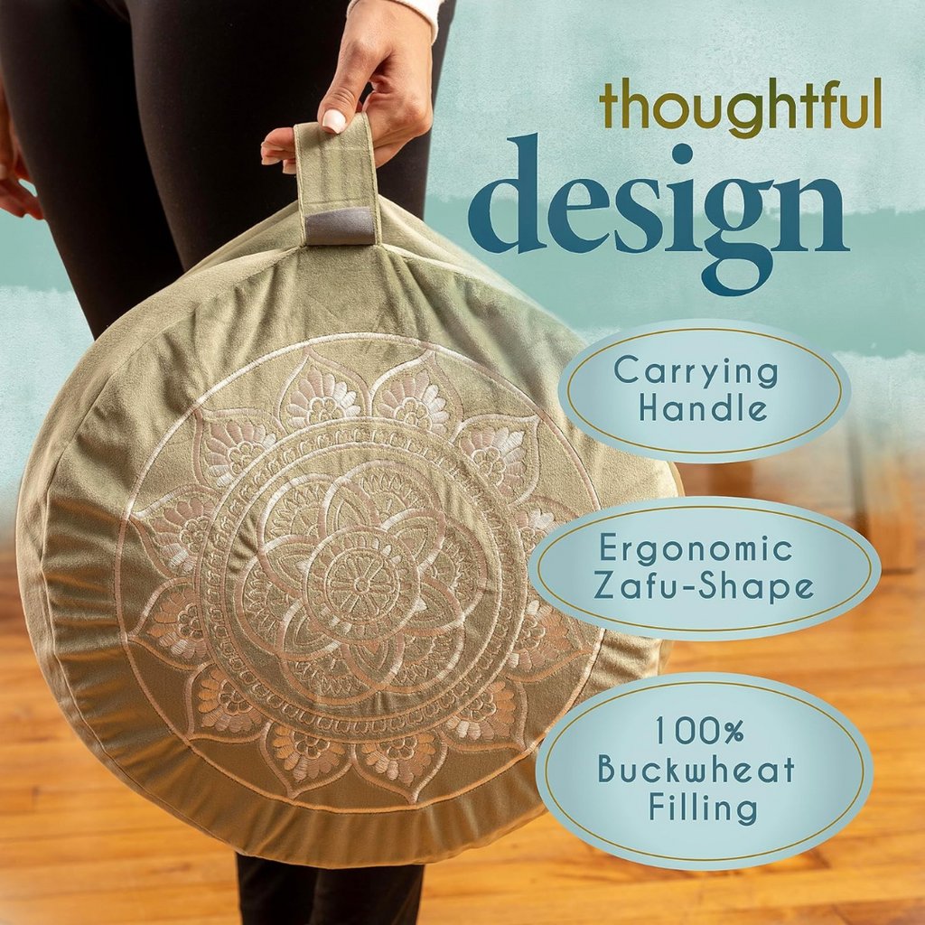 VelvetZen – Luxury Meditation Cushion in Premium Velvet