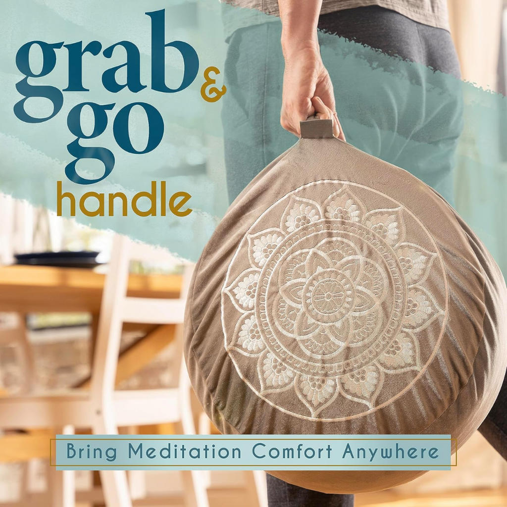 VelvetZen – Luxury Meditation Cushion in Premium Velvet
