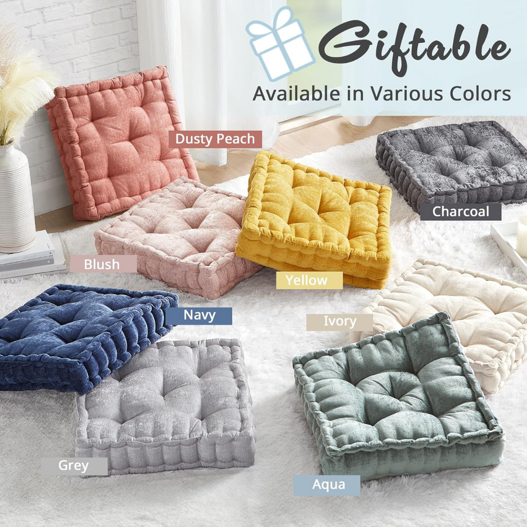 ZenComfort - Luxury Chenille Meditation Cushion for the Floor