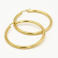 GoldenGlow Earrings – Elegant 40 mm Hoop Earrings