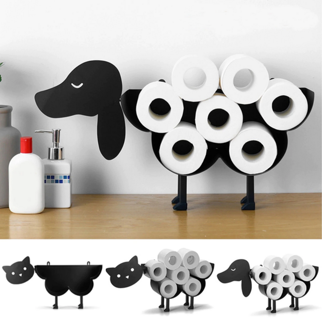 FunShape - Playful Toilet Roll Holder with Animal Design