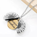 SunBlossom Necklace - Elegant Sunflower Locket