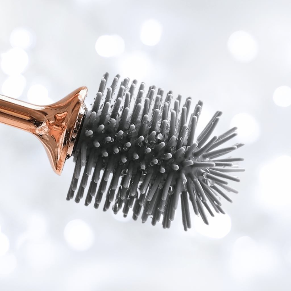 Elegant Flexi Toilet Brush with Quick-Drying Wall Mount