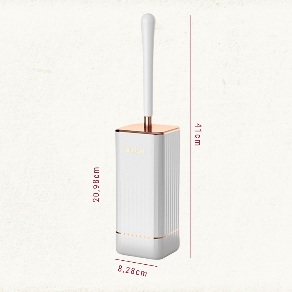 Elegant Flexi Toilet Brush with Quick-Drying Wall Mount