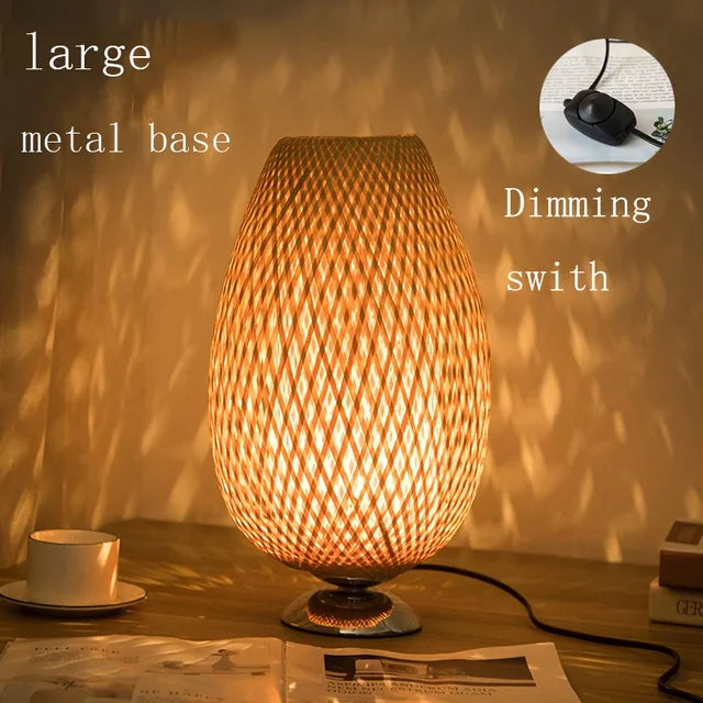 VintageBamboo - Bamboo Vintage Table Lamp