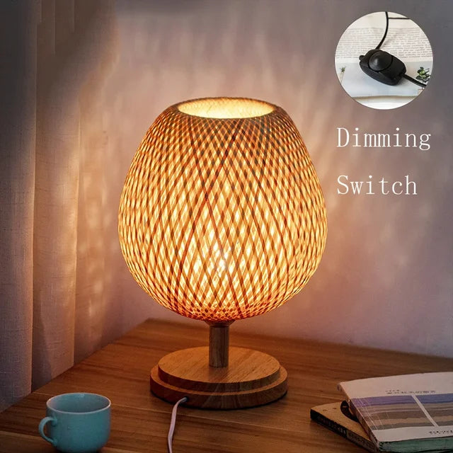 VintageBamboo - Bamboo Vintage Table Lamp