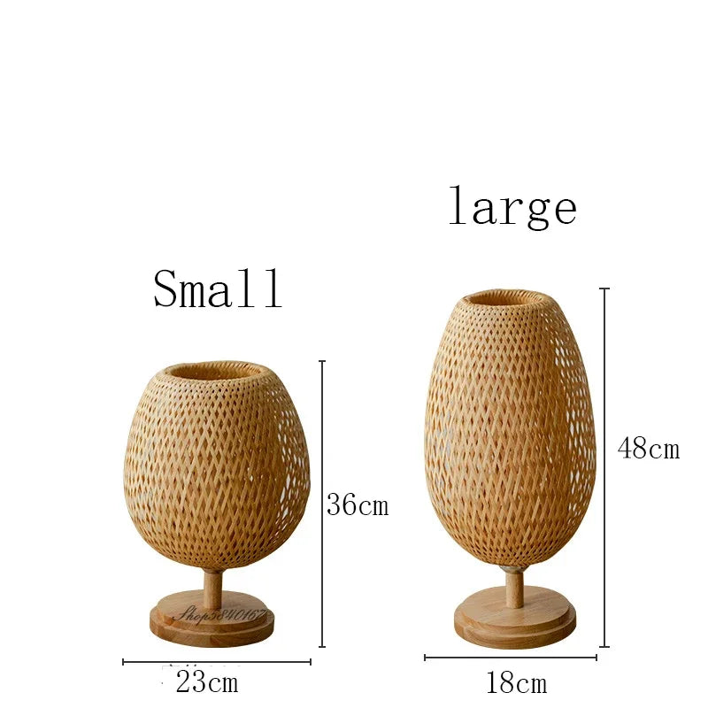 VintageBamboo - Bamboo Vintage Table Lamp