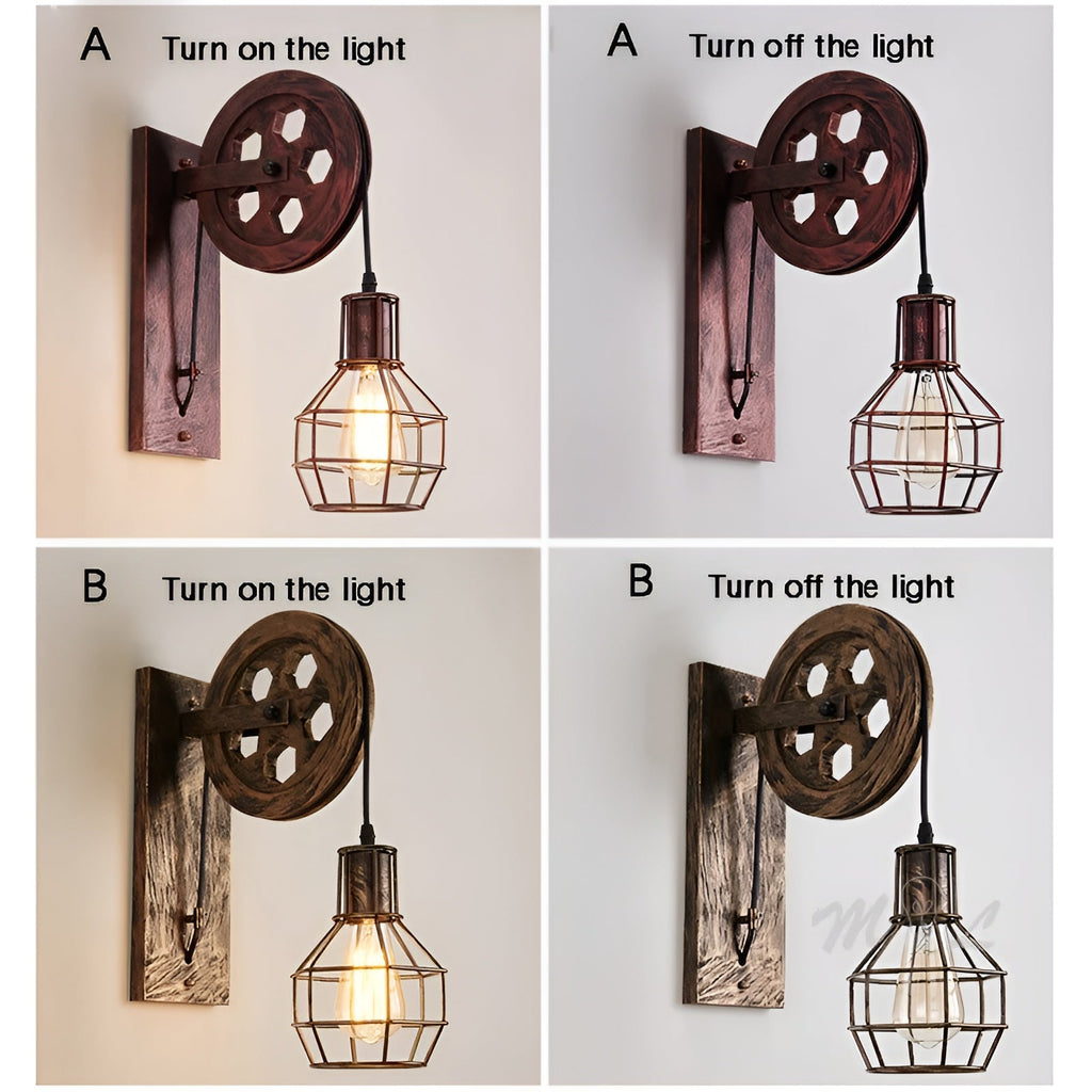 LumenLux Wall Lamp - Elegant Industrial Vintage LED Lighting