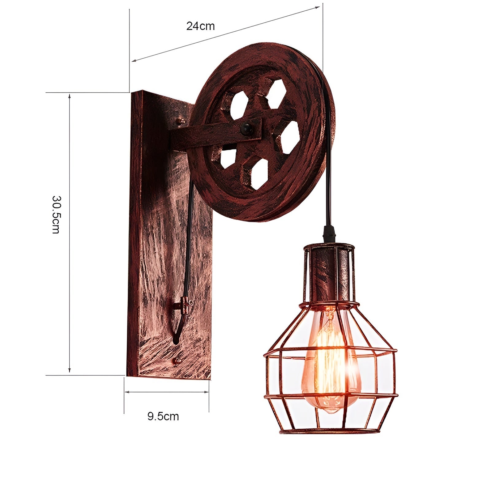 LumenLux Wall Lamp - Elegant Industrial Vintage LED Lighting