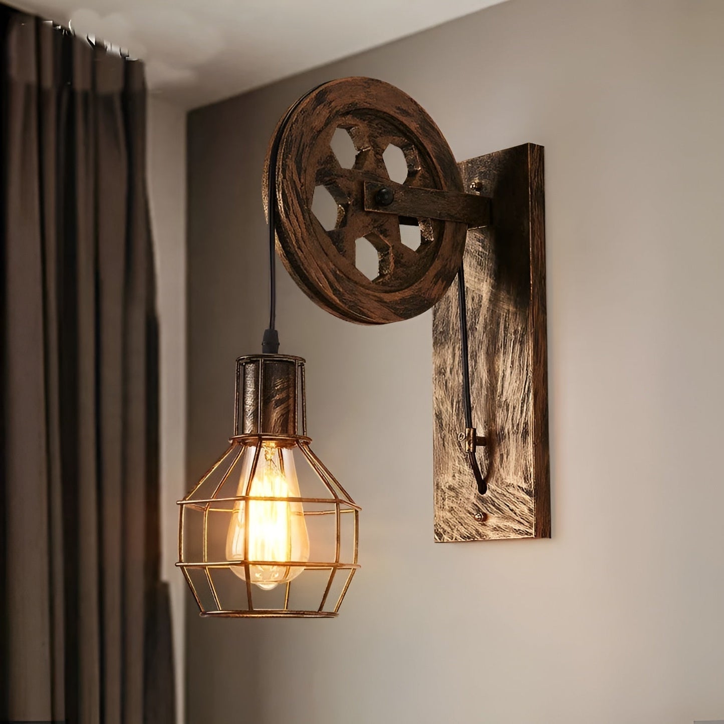 Luxe Vintage LED Wall Lamp