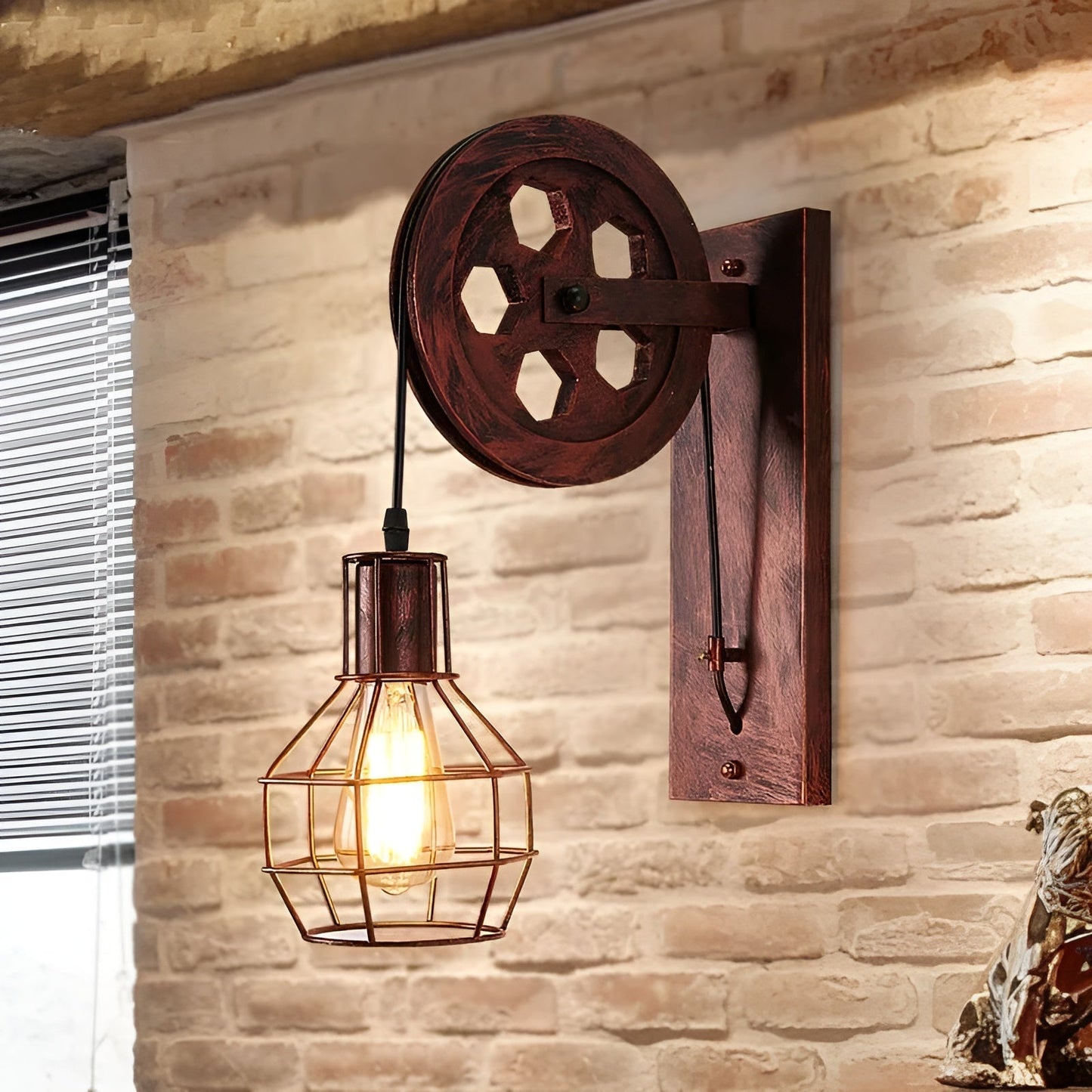 Luxe Vintage LED Wall Lamp