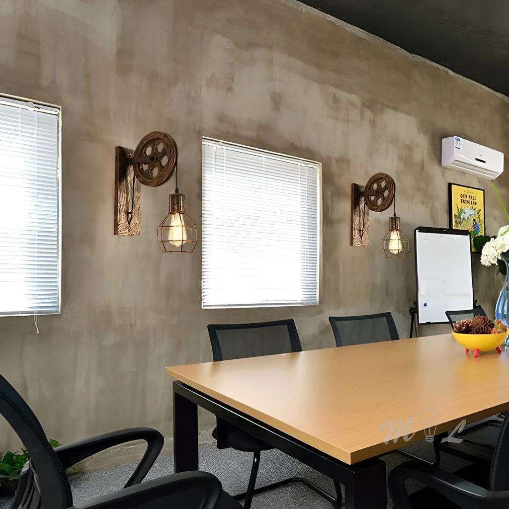 LumenLux Wall Lamp - Elegant Industrial Vintage LED Lighting