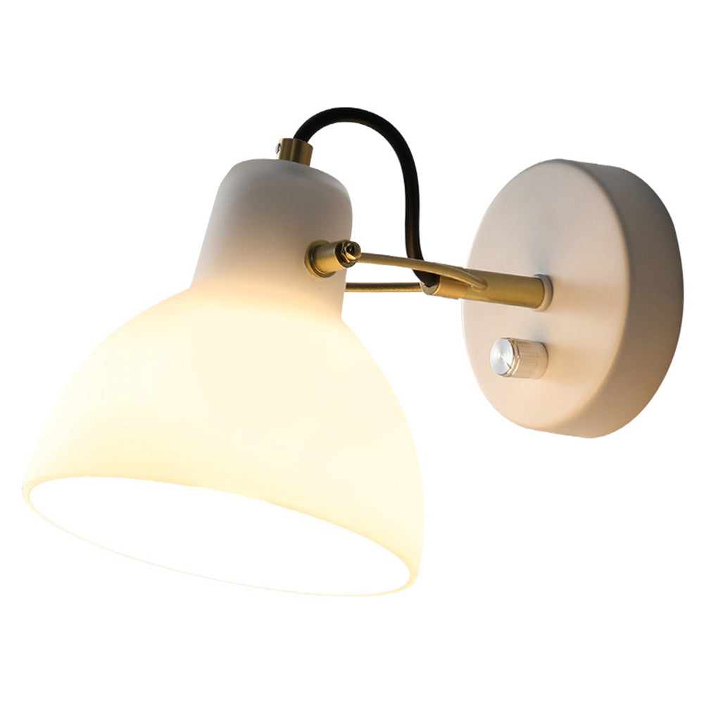 EssenceGlow - Minimalist White Glass Wall Lamp