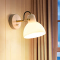 EssenceGlow - Minimalist White Glass Wall Lamp