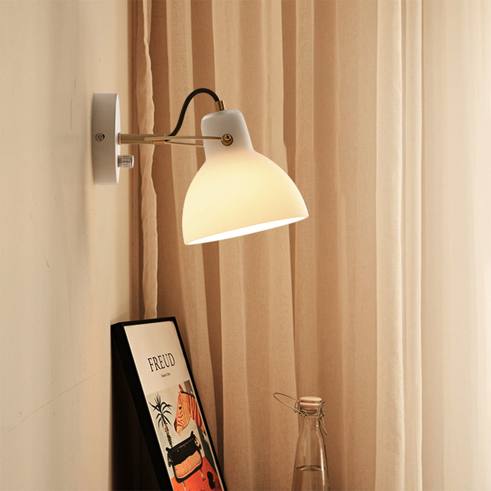 EssenceGlow - Minimalist White Glass Wall Lamp