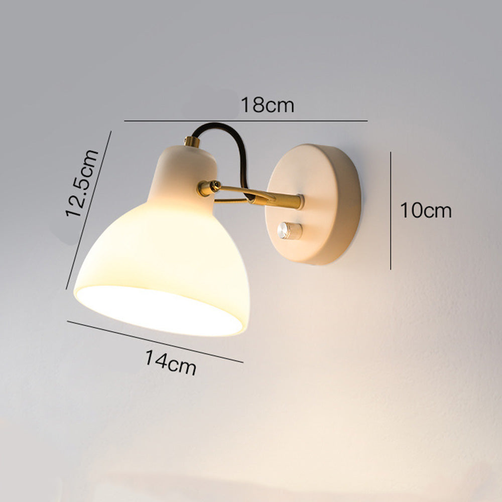 EssenceGlow - Minimalist White Glass Wall Lamp